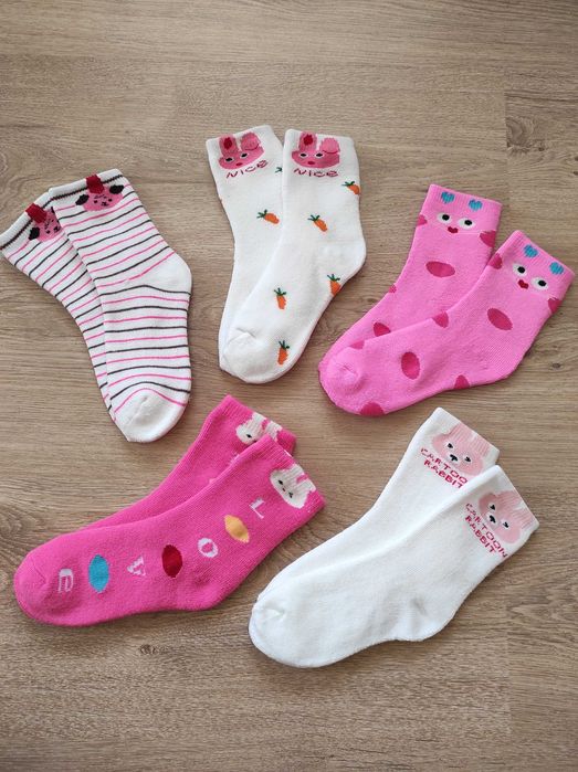 Махрові бавовняні шкарпетки, носочки для дівчаток 6-8 років
