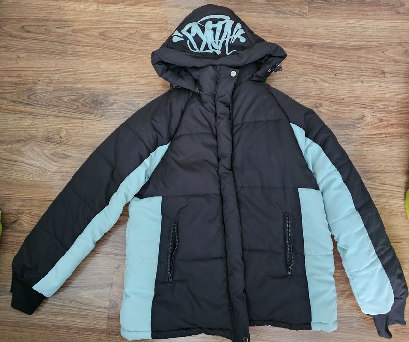 Kurtka Syna World Black/Blue chłopięca. Zamek do wymiany