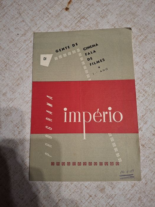 Programa vintage cinema Império Fellini la strada