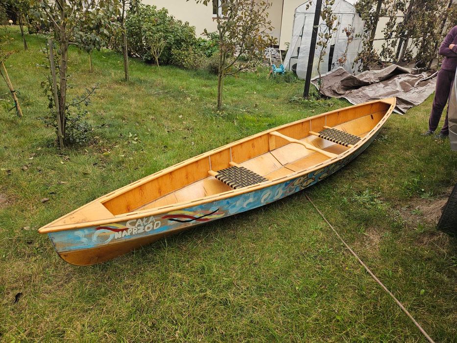 Canoe drewniane, praktycznie nieużywane