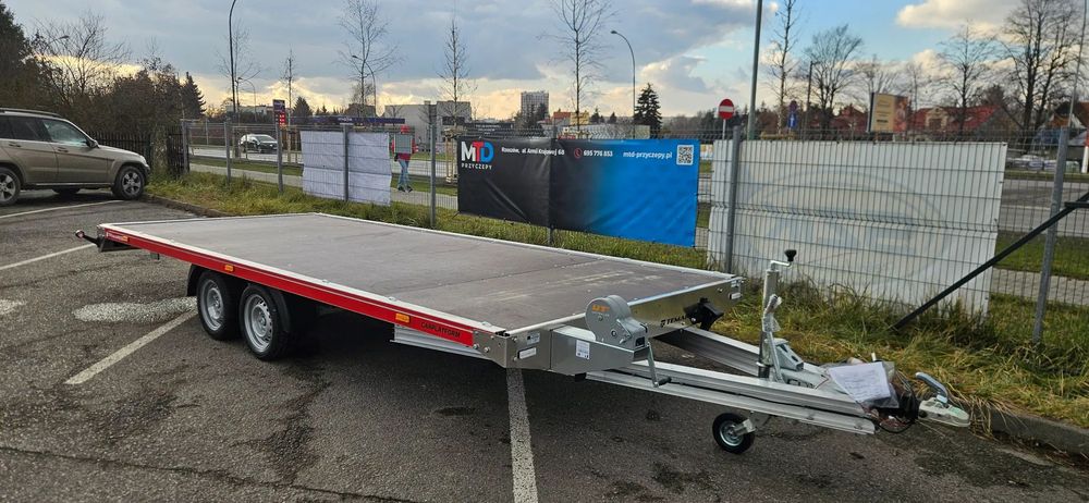 TEMARED CARPLATFORM full alu 5121 3,5T sklejka  przyczepa laweta platforma 510x212 cm DMC: 3 500 kg R10C NAJAZDY 3T