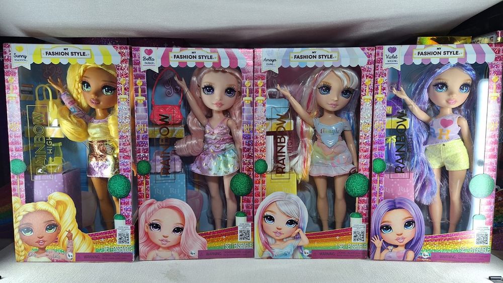 Лялечки Rainbow High My Fashion Bella Violet Amaya Sunny Рейнбоу Хай