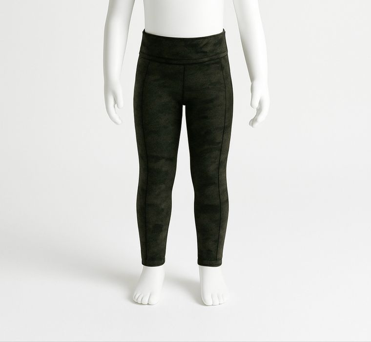 Leginsy dziewczęce moro z kieszonką