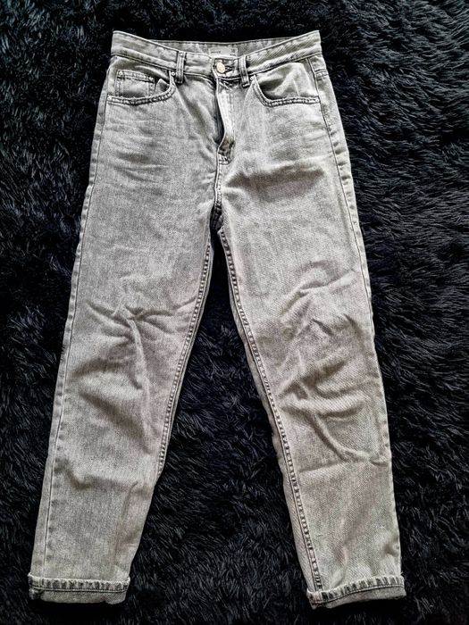 Spodnie damskie typu Mom Fit, rozmiar 38