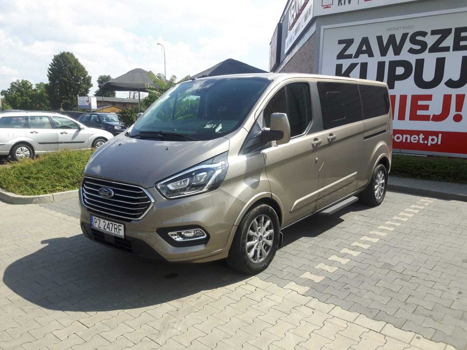 WYNAJEM BUS 8 osobowego Ford Tourneo Custom Long AUTOMAT 2018r Poznań