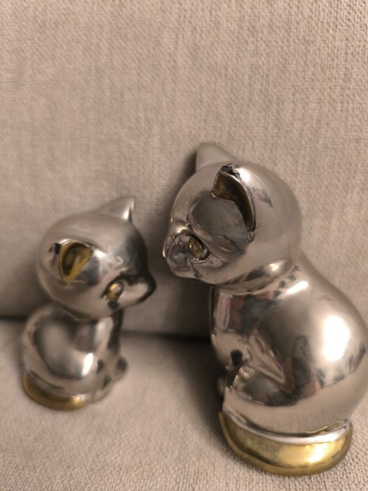 Koty, kotki - metalowe figurki