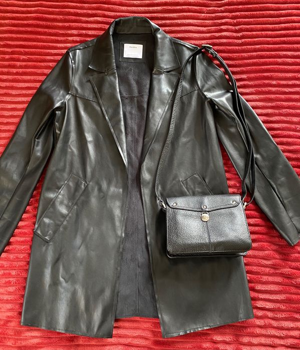 Пиджак Bershka кожаный Женский для девочек
