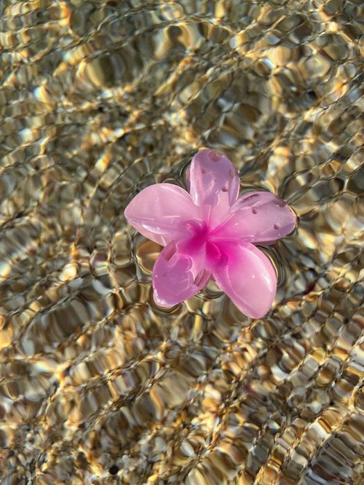 Заколка-крабик для волос гавайский цветок