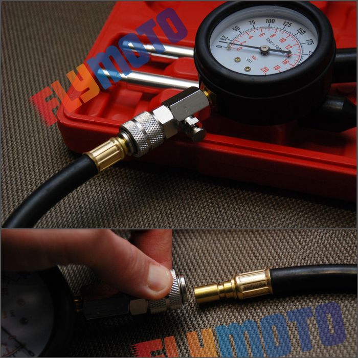 Компресометр, мото, авто, для бензиновых двигателей, замер компресии.