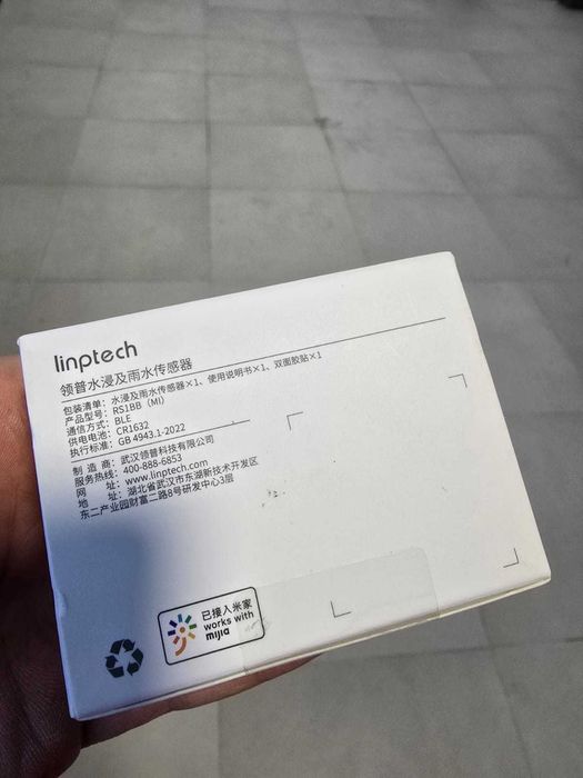 Sensor de Chuva Xiaomi - Linptech Imersão em Água, Smart Leak Sensor