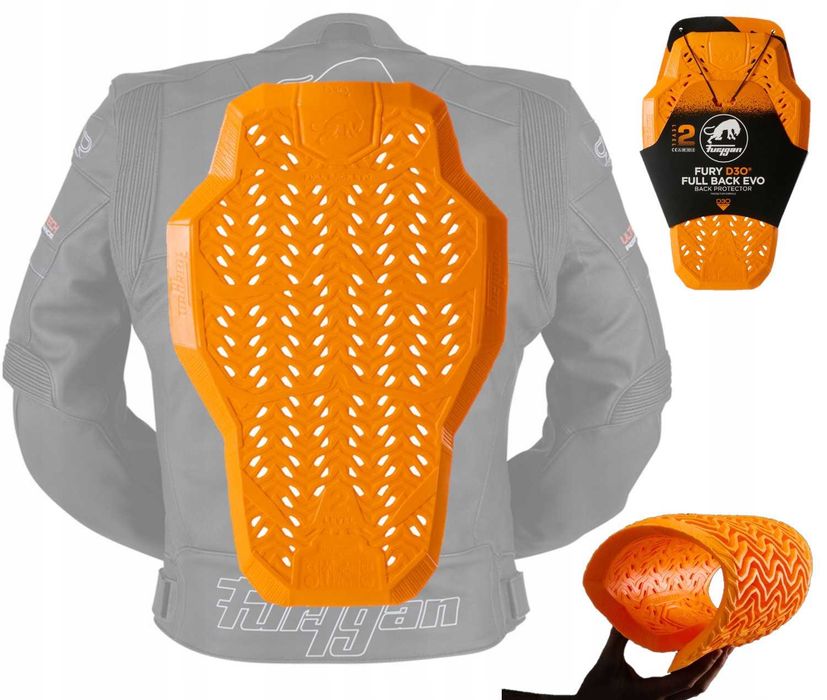 FURYGAN Ocharniacz pleców d3o motocyklowy r. S,M,L,XL