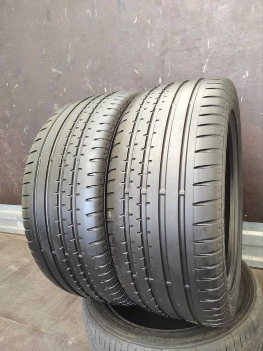 Continental Sport Contact 2 255/45r18 2шт, 5,5-6мм, ЛЕТО. Привезены из Германии