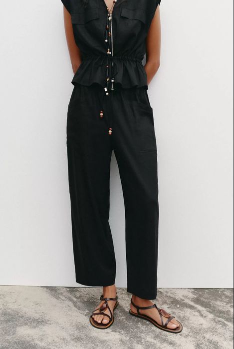 Штани льон zara хс с м л