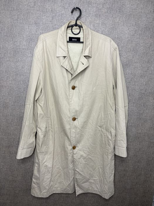 Płaszcz trencz męski Hugo Boss target 48 M/ L vintage retro