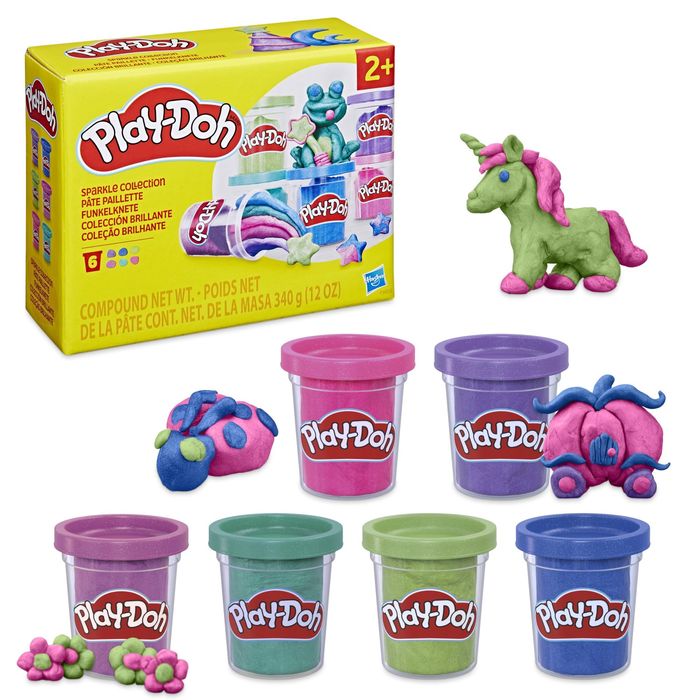 Play-Doh Sześciopak z kolekcją błyszczącej ciastoliny