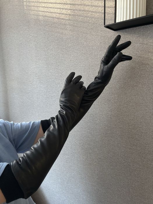 Рукавиці шкіряні “Elegant” довгі (розмір 6,5)