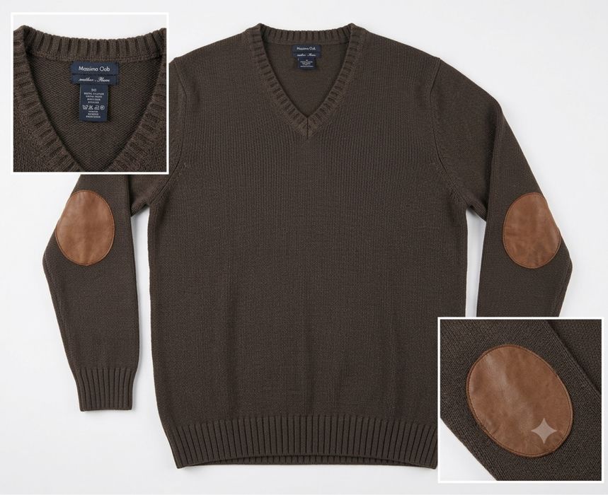 Camisola com decote em V Massimo Dutti