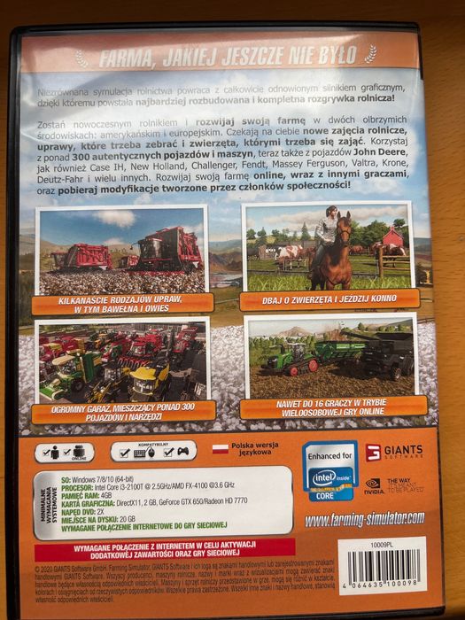 Płyta do gry farming simulator 19 PC DVD-ROM