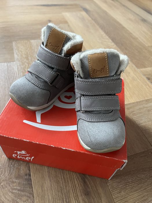 Trzewiki dzieciece ze skóry naturalnej 21 Emel