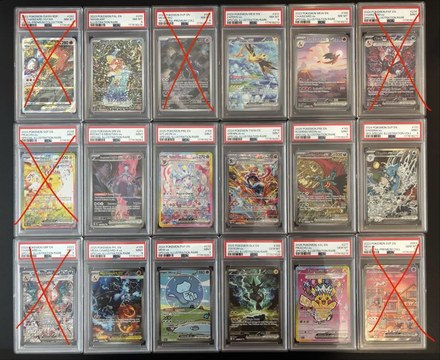 Cartas Pokemon TCG: slabs PSA