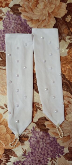 Перчатки через палец митенки девочке 3-5лет