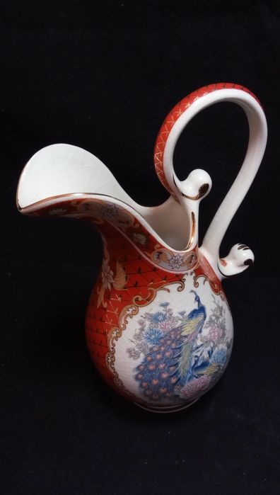 Bacia e jarro pequenos cerâmica chinesa