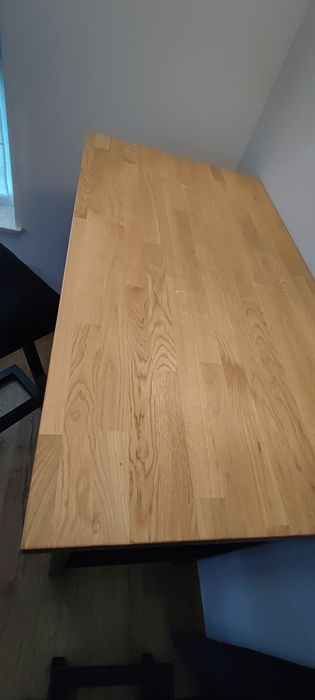 Zestaw stół barowy z krzesłami dąb naturalny