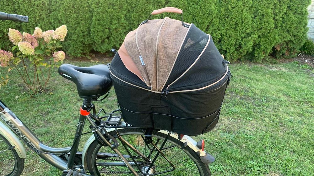 Kosz na rower dla psa lub kota