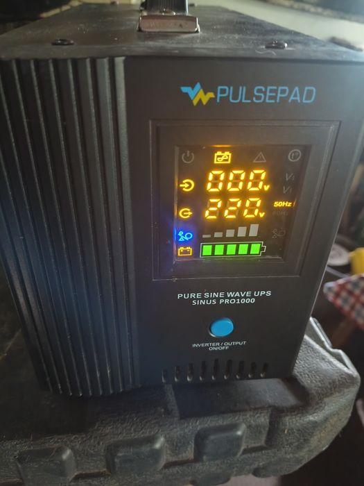 ДБЖ, інвертор,комплект Pulsepad sinus pro 1000 з акумулятором SSB 12v 120Ah AGM