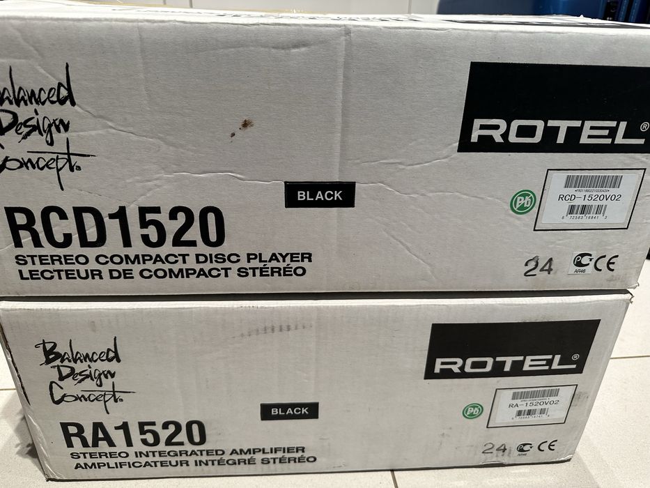 Zestaw wzmacniacz i cd Rotel 1520 v02 RA i RCD z TopHiFi pierwszy właściciel