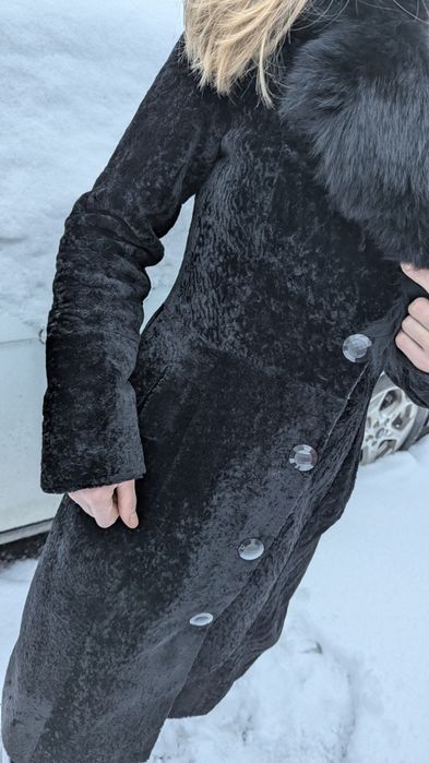 Натуральна шуба з овчини (астраган)