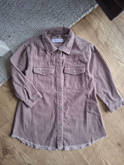 116cm Zara sztruksowa sukienka, wrzosowa sukienka