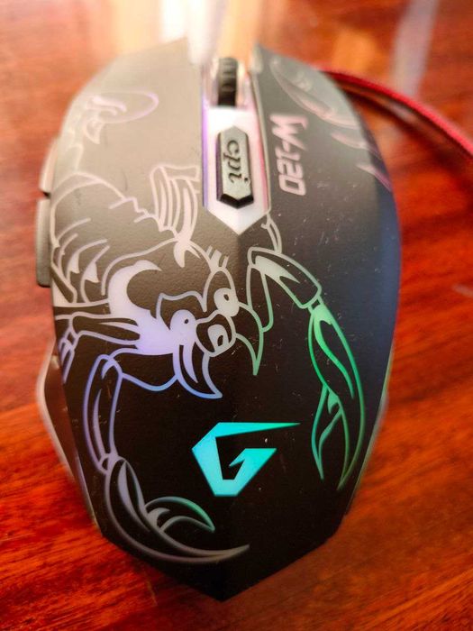 Игровая мышь Gemix W-120 USB Black c подсветкой и скорпионом