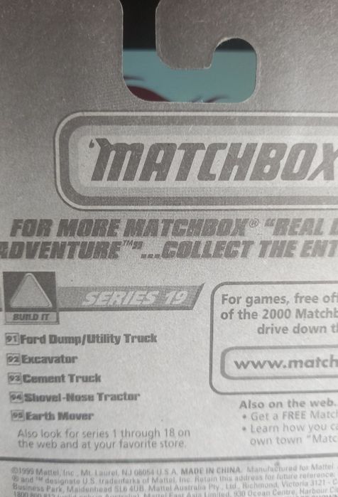 Matchbox shovel-nose tractor - 1999