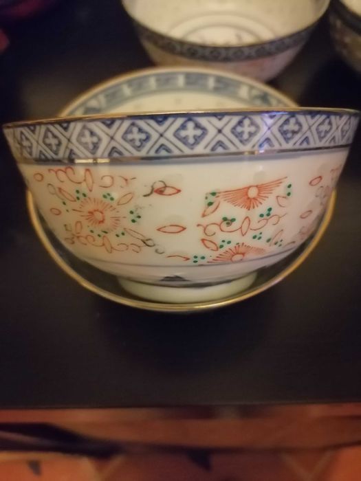 Quatro tigelas "Bago de Arroz" Made in Macau.