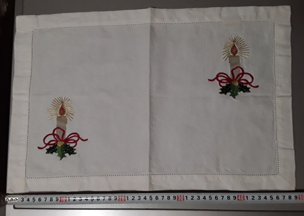 Pano para tabuleiro ou individual de Natal