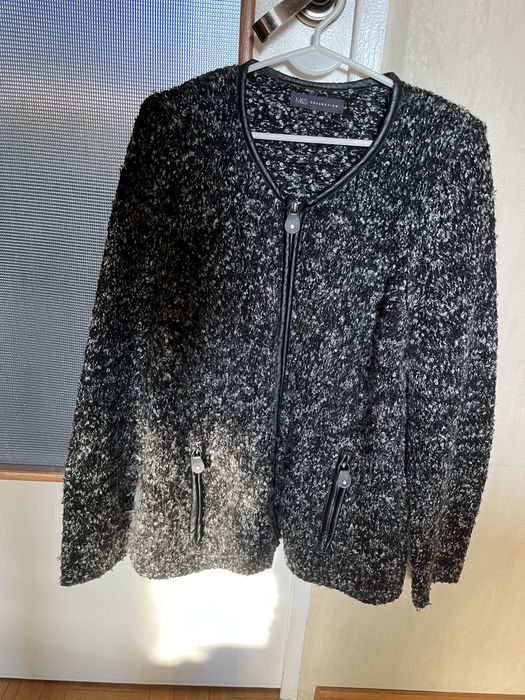 Rozpinany sweter Marks&Spencer, r.48, melanż