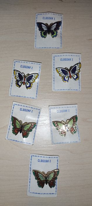 Вінтажна брошка метелик ( бабочка) Cloisonné