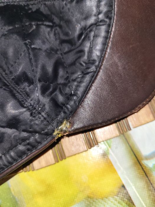 Skórzana czapka, roz.52