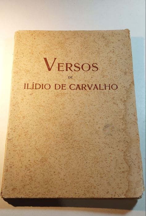 Versos de Ilídio de Carvalho (1938, Numerado) Edição Especial