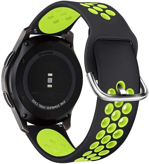 Pasek Softband Do Galaxy Watch 3 45Mm Black/Lime