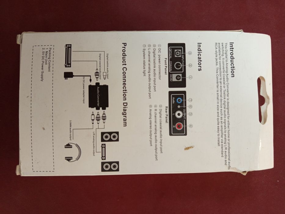 Conversor áudio para coaxial