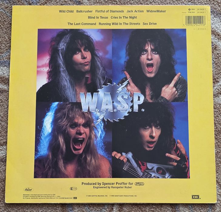 W. A. S. P vinyl