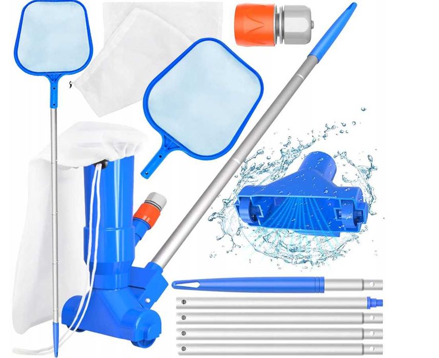 odkurzacz szczotka do basenu czyszczenia dna ścian bestway intex zestaw 6w1