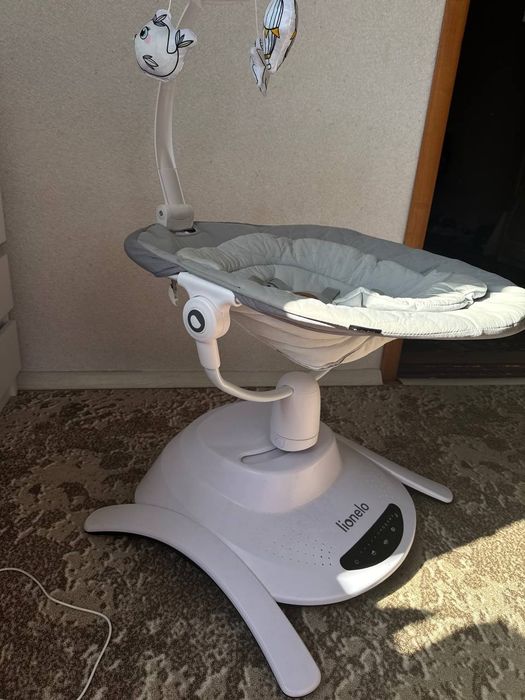 Шезлонг-качалка Lionelo + люлька для новонародженого | Стан: відмінний