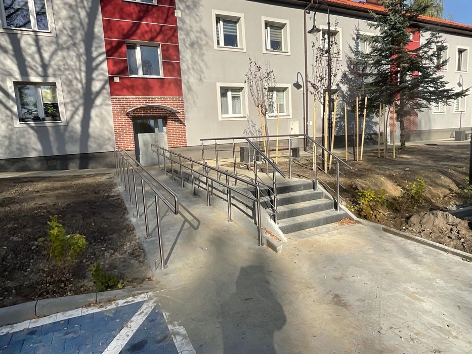 Barierka balustrada poręcze  podjazdy dla osób niepełnosprawnych
