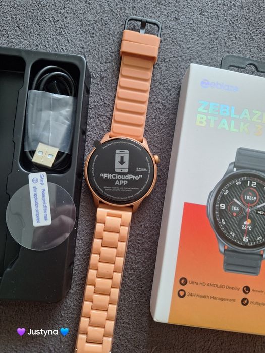 Nowy smartwatch + pasek - zeblaze btalk 3 pro