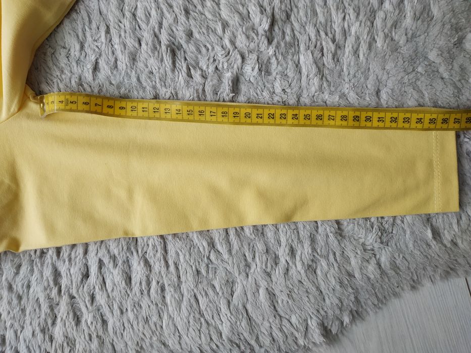Nowe legginsy z falbankami/żółte/koronka/Wielkanoc/lato/Helen/r.104
