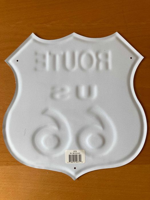 Placa/sign/shield Route 66 - original, comprada nos E.U.A. - novo
