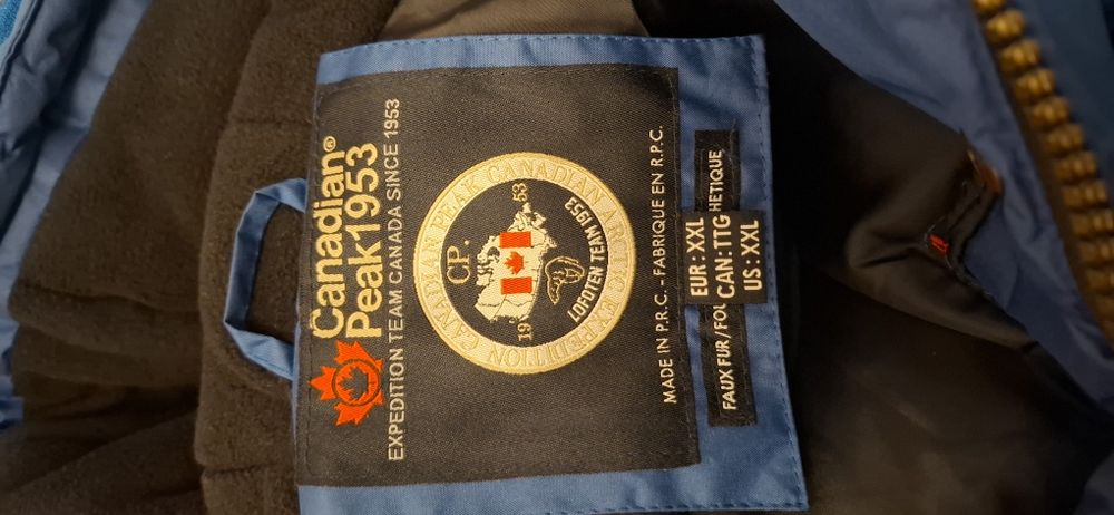 Męska kurtka zimowa Canadian Peak pacific blue